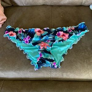 Multicolored floral bikini bottoms
